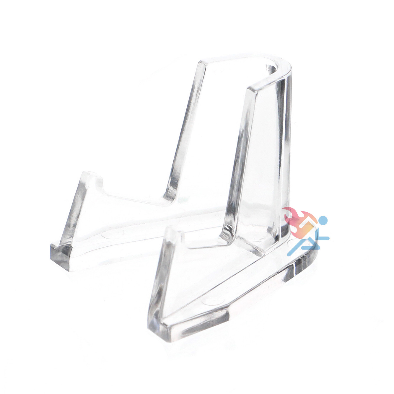 Currency & Coin Slab Display Stand Deluxe Easels with 1/2" Shelf, Clear 5 Pack gallery