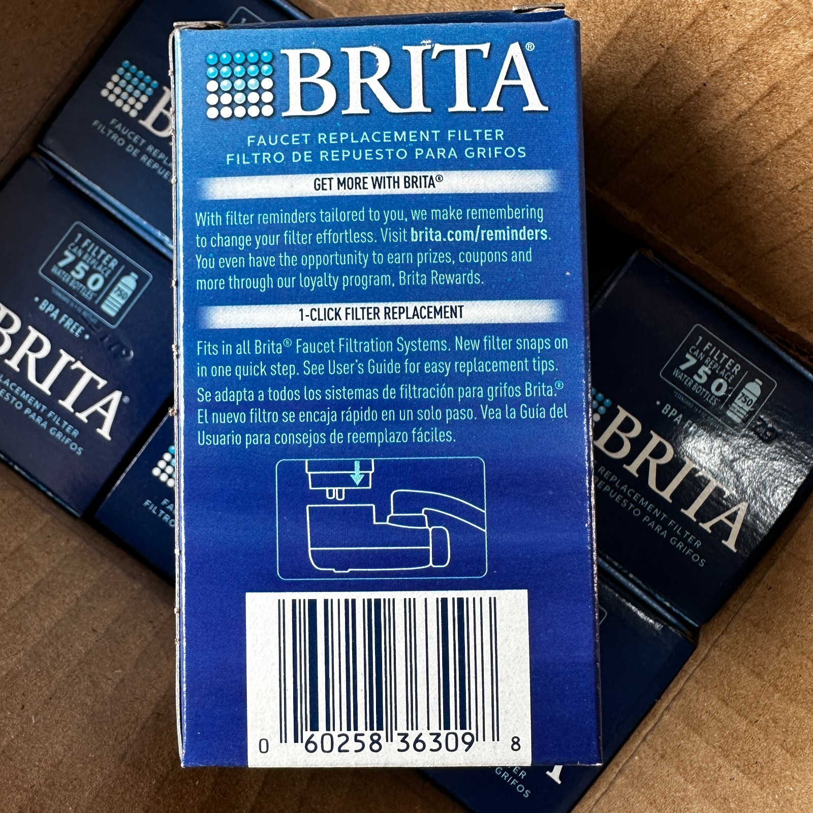 Brita Filtration Systems Water Filter Fits All Faucet Replacement 6 Pack gallery