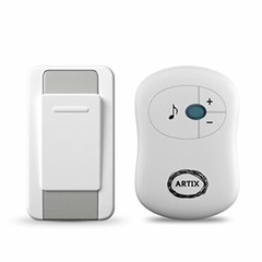 Artix Wireless Doorbell Waterproof, Operates at 100 Meters, Features 36 Chimes