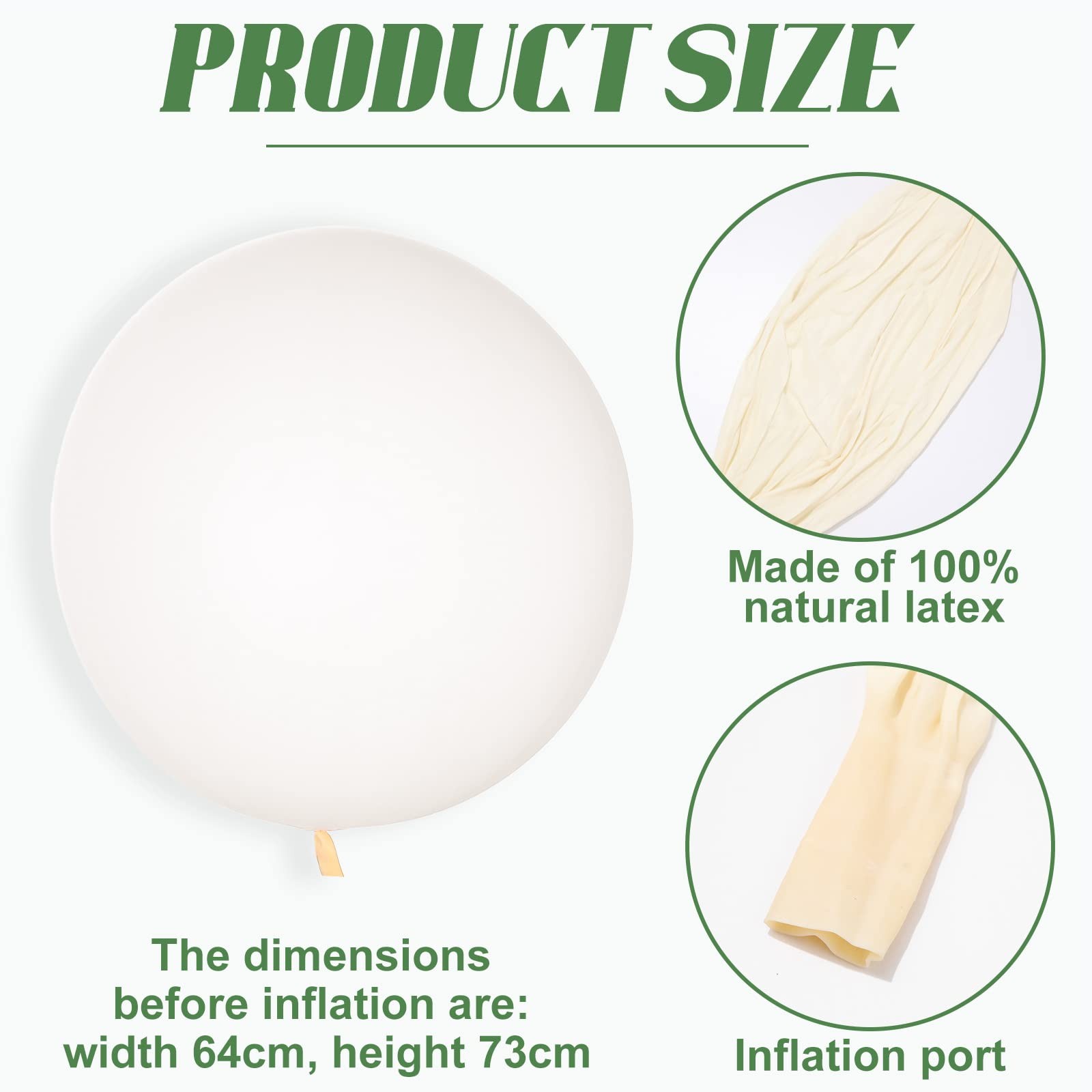 4 Pcs 72 Inch Giant Balloons Big Round Latex Jumbo Balloons Heavy Duty Inflat... gallery