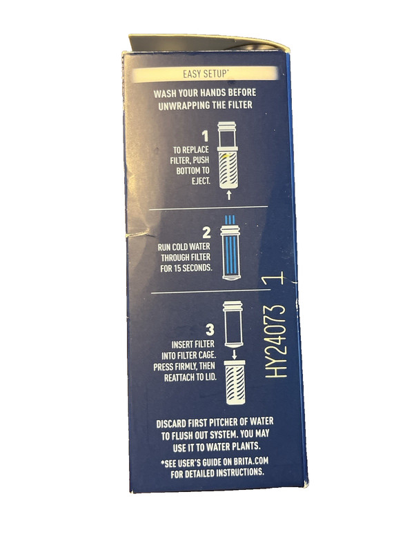 Brita Stream Pitcher Replacement Water Filter 3 Pack – NEW - Damaged Box gallery
