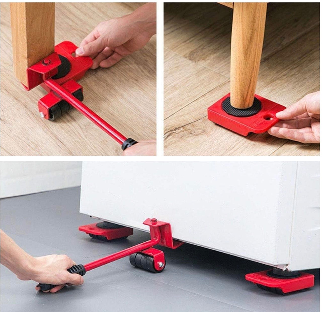 Heavy Furniture Moving System Lifter Kit 5Pcs Slider Pad Roller Move Tool USA gallery