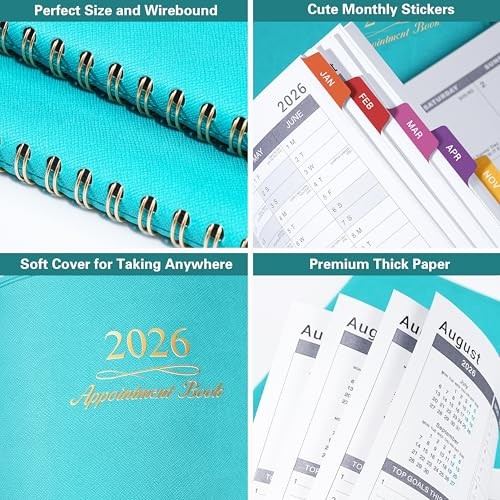 2026 Weekly Appointment Book - Appointment Book 2026 with Soft Cover, Jan Green gallery