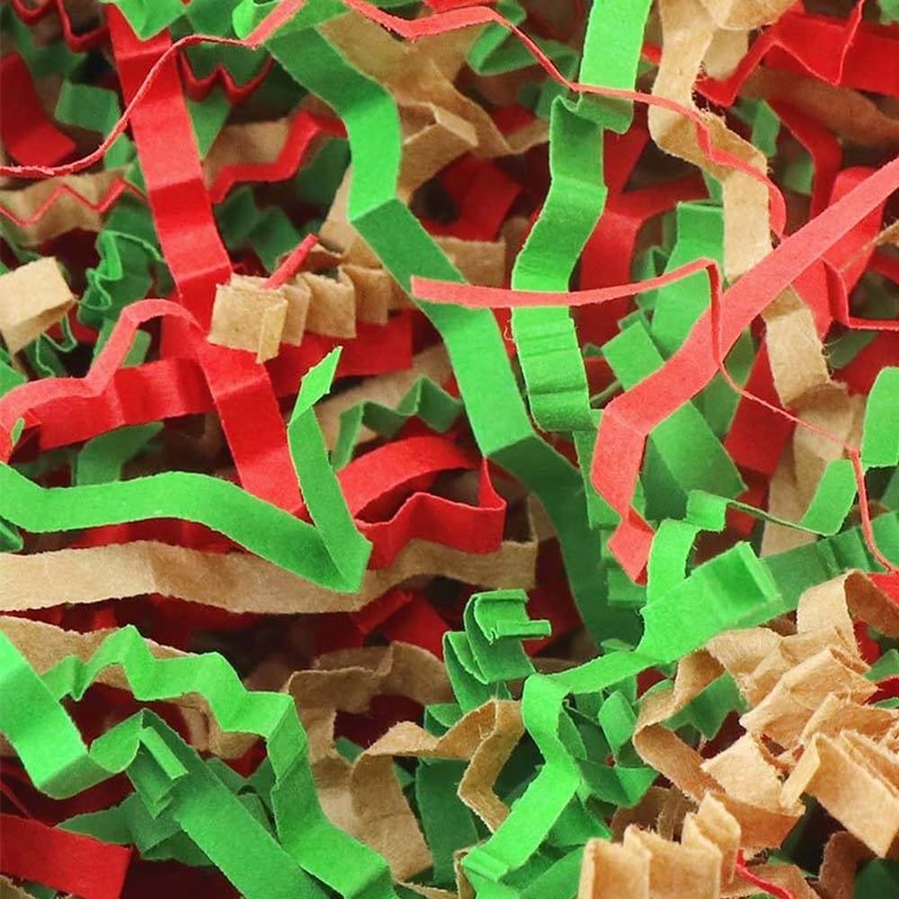 50g Crinkle Cut Paper Shred Easter Decor Gift Basket Filler Raffia Grass Mixed gallery
