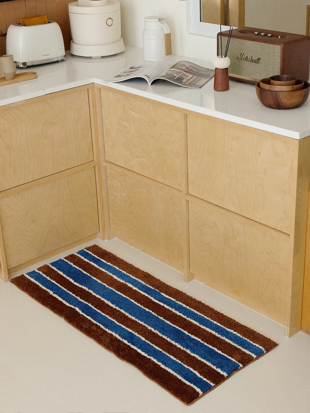 Vintage Striped Colorblock Rug gallery