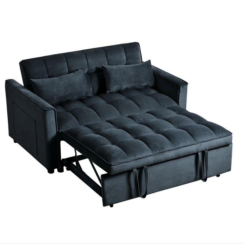 3 in 1 Convertible Sleeper Sofa Bed Pull Out Couch Bed Adjustable Backrest gallery