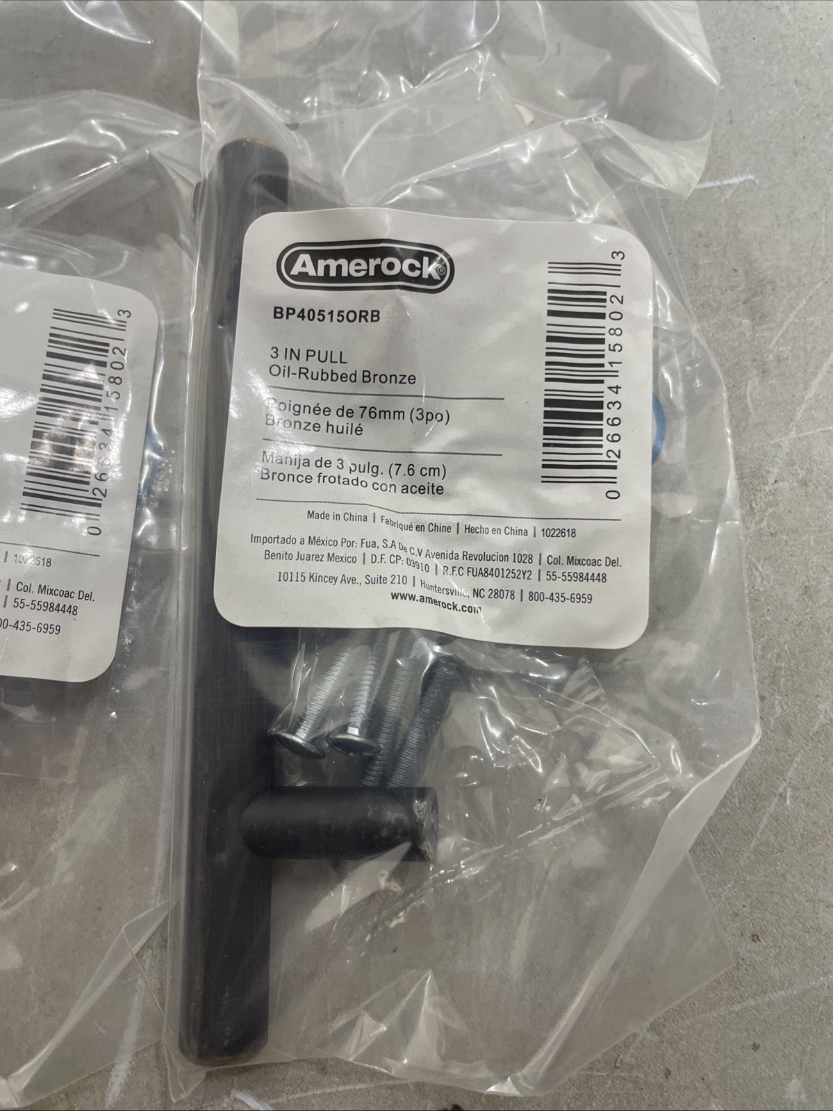 Amerock Bar Pulls 3 in. Modern Oil-Rubbed Bronze Bar Cabinet Pull (5 Pack) gallery