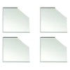 Mirredge 32504 Corner Plates, 3 In L, 3 In W, 1/8 In H, Mirror gallery