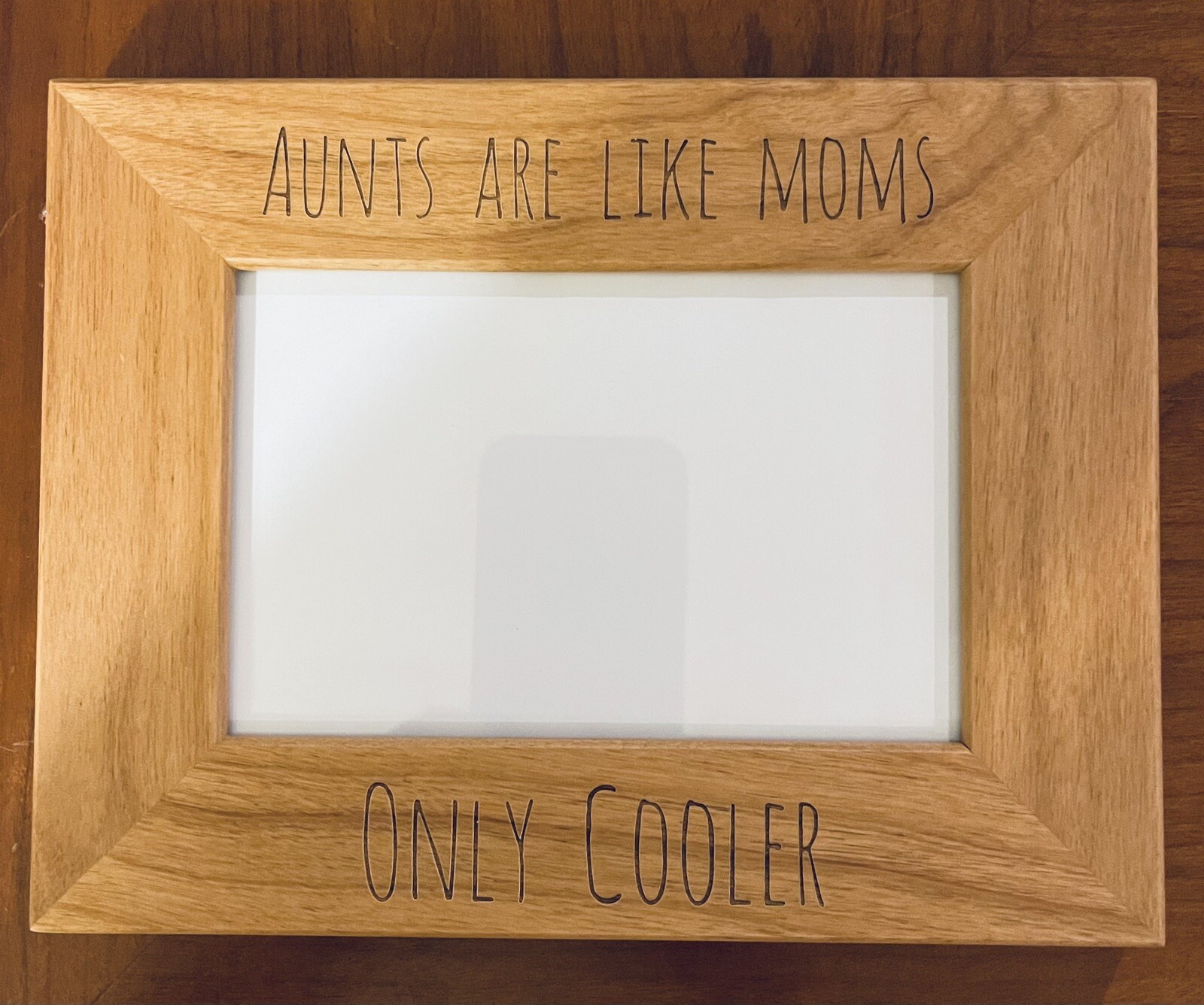 New Engraved Wooden Picture Frame"Aunts Are Like Moms Only Cooler " 4X6 or 5x7  gallery