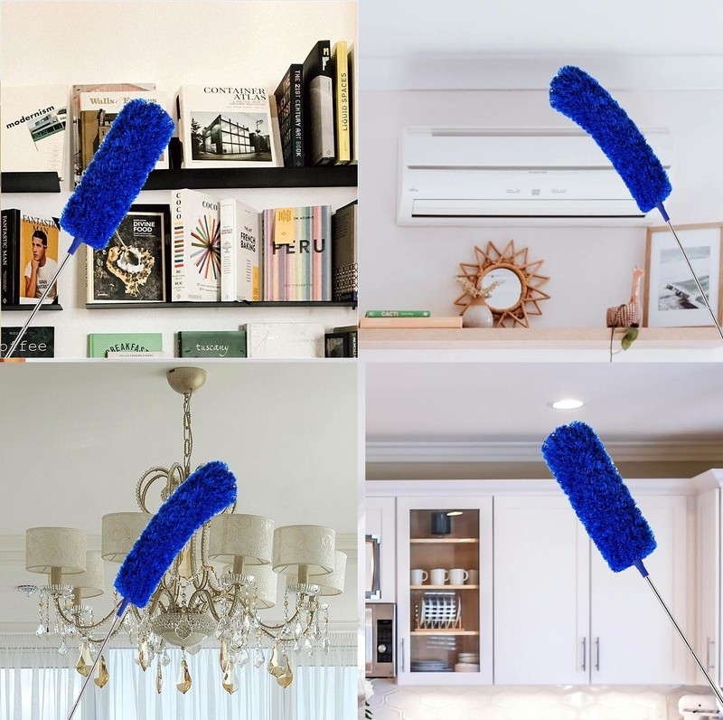 Microfiber Ceiling Fan Duster & Cobweb Cleaning Brush Cleaner Kit Extension Pole gallery