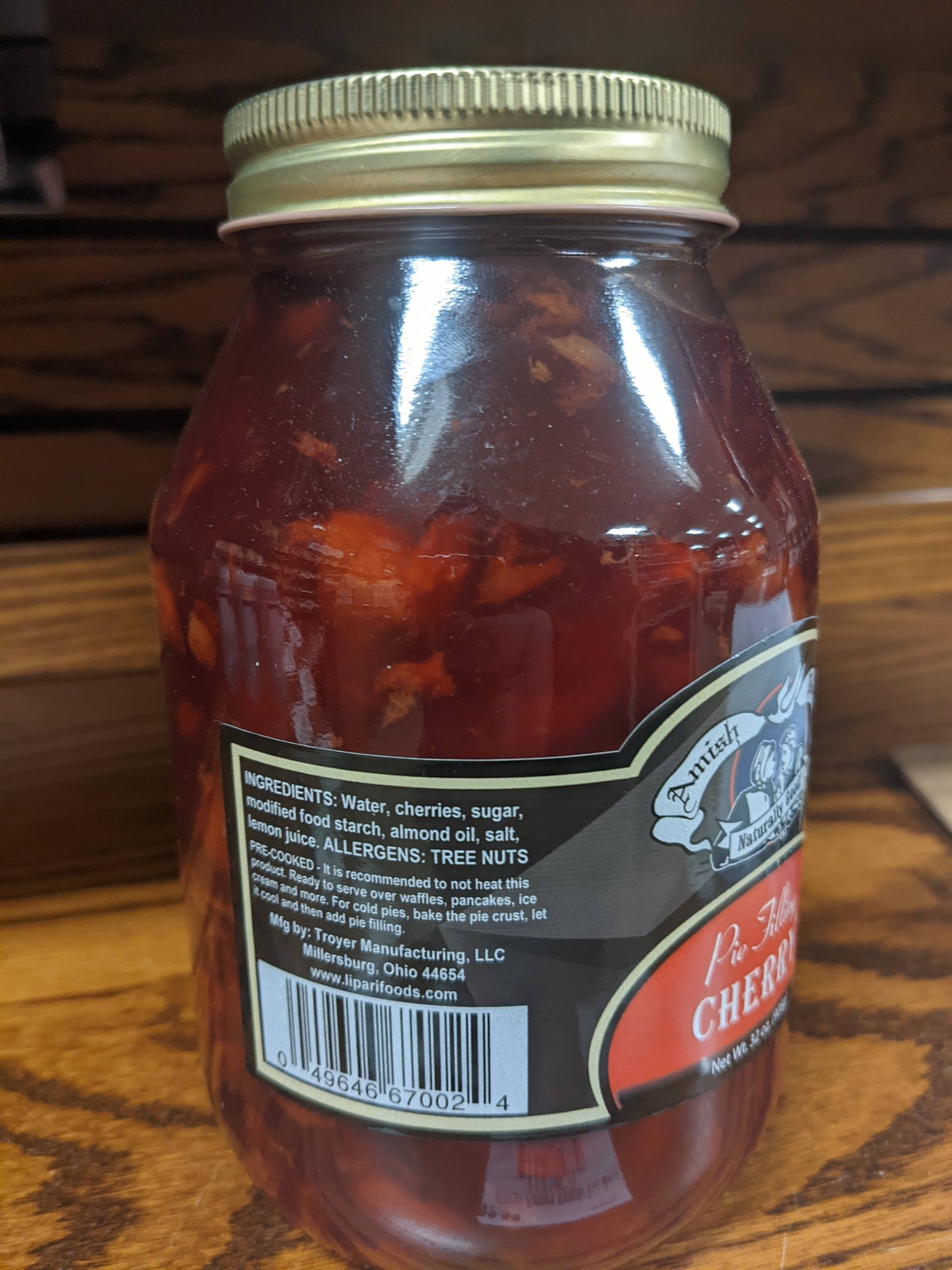 Amish Wedding Natural Pie Filling, Pre Cooked Real Natural Flavor 32 ounce Jar gallery