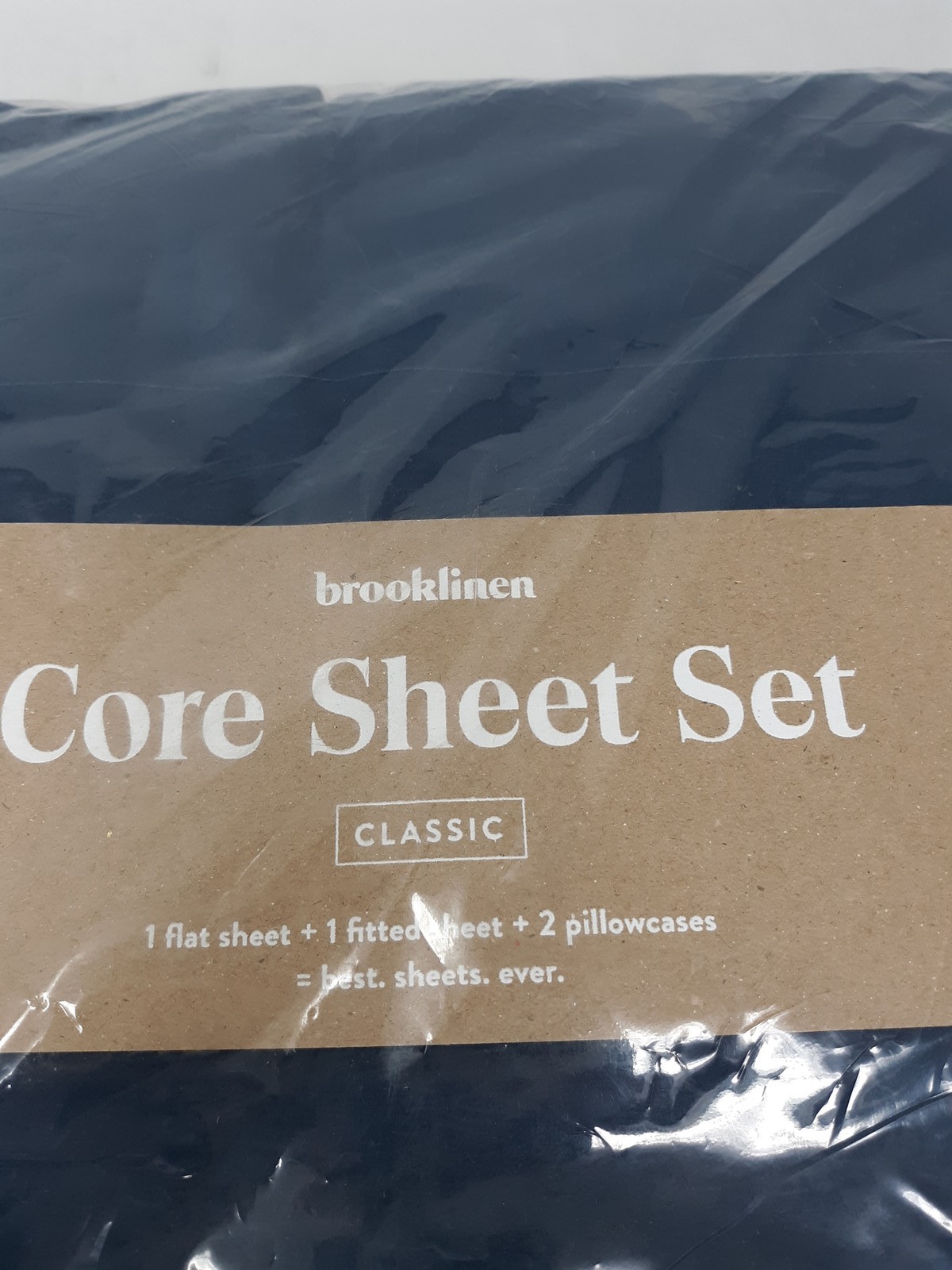 Brooklinen Classic Core Sheet Set Full Abyss Blue gallery
