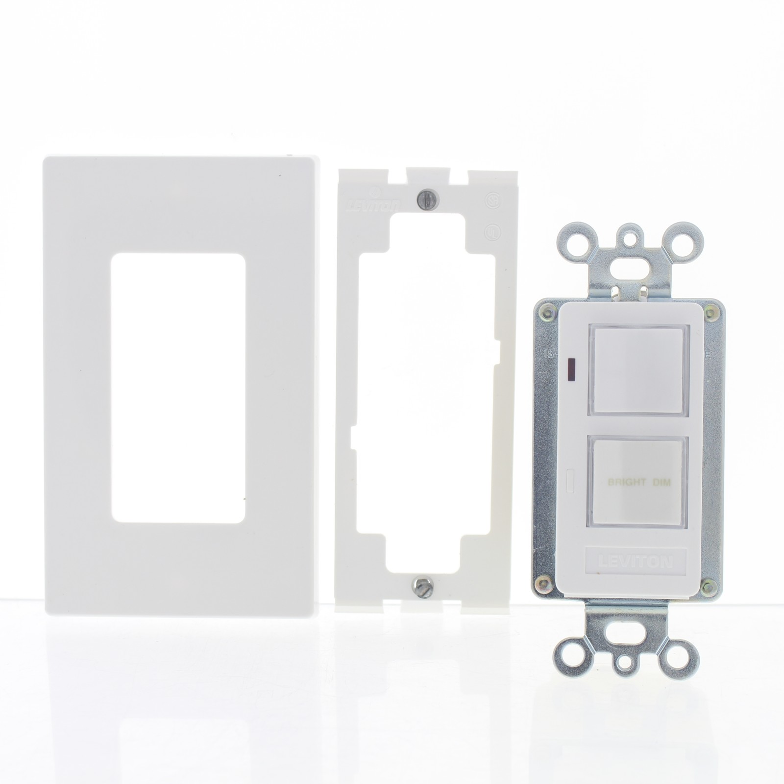 Leviton 6420 White 2-Button Wall Controller w/ Annunciator Scene Controller Di gallery