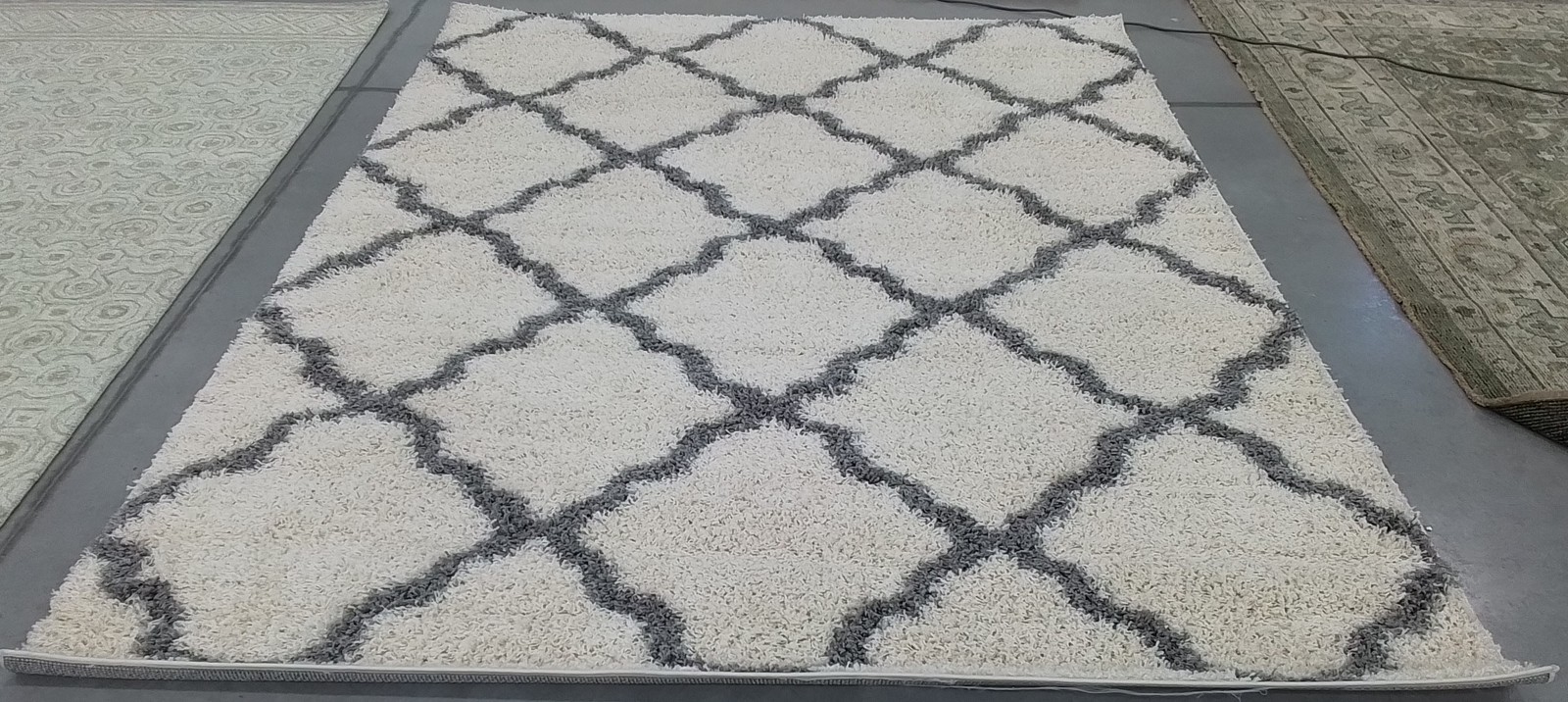 IVORY / GREY 8'-0" x 10'-0" Back Stain Rug, Reduced Price 1172798156 SGD257F-8 gallery