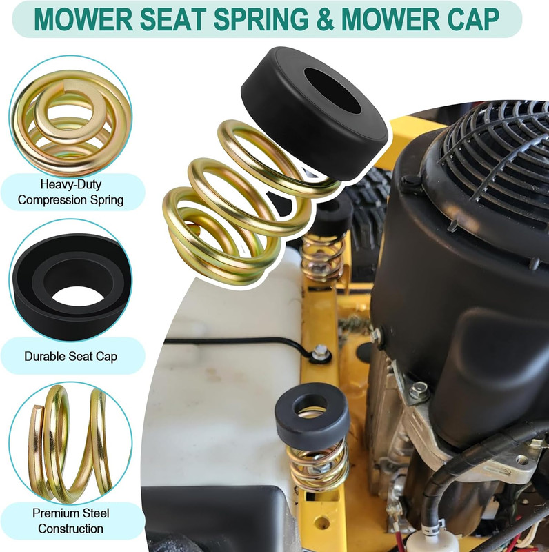 283516 Mower Compression Seat Spring & 422127 Mower Cap, Seat Spring Compatible gallery