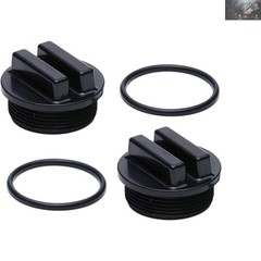 Black 1.5” Threaded Pool Filter Drain Plug – Ideal for Winter Protection