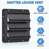 Shutter Louver Vent Automatic 10"12"14"16" 20" 24" Galvanized Sheet No Fan Blade gallery