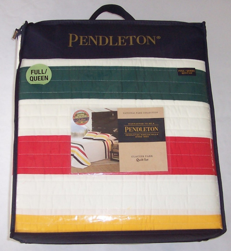 NWT Pendleton Ivory Cotton GLACIER PARK 3-Pc QUILT/SHAMS SET Full/Queen F/Q gallery
