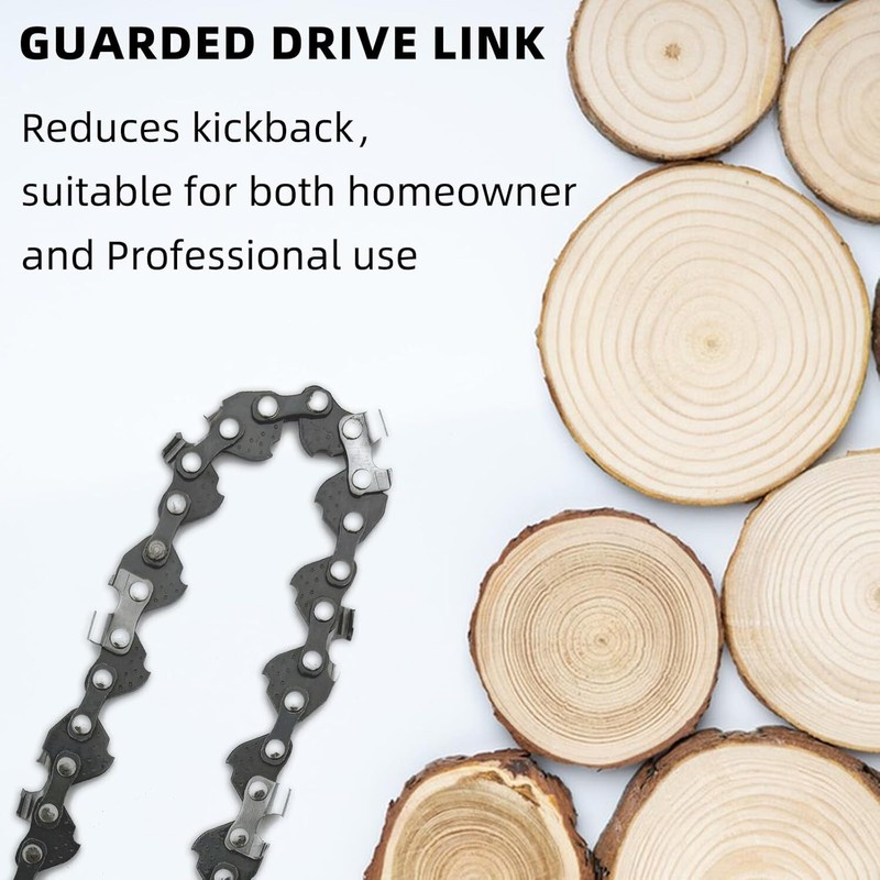 2 Pack 5 Inch Chainsaw Chain Low Kickback 5 Inch Chain Saw Chain Fit for WORX WG gallery