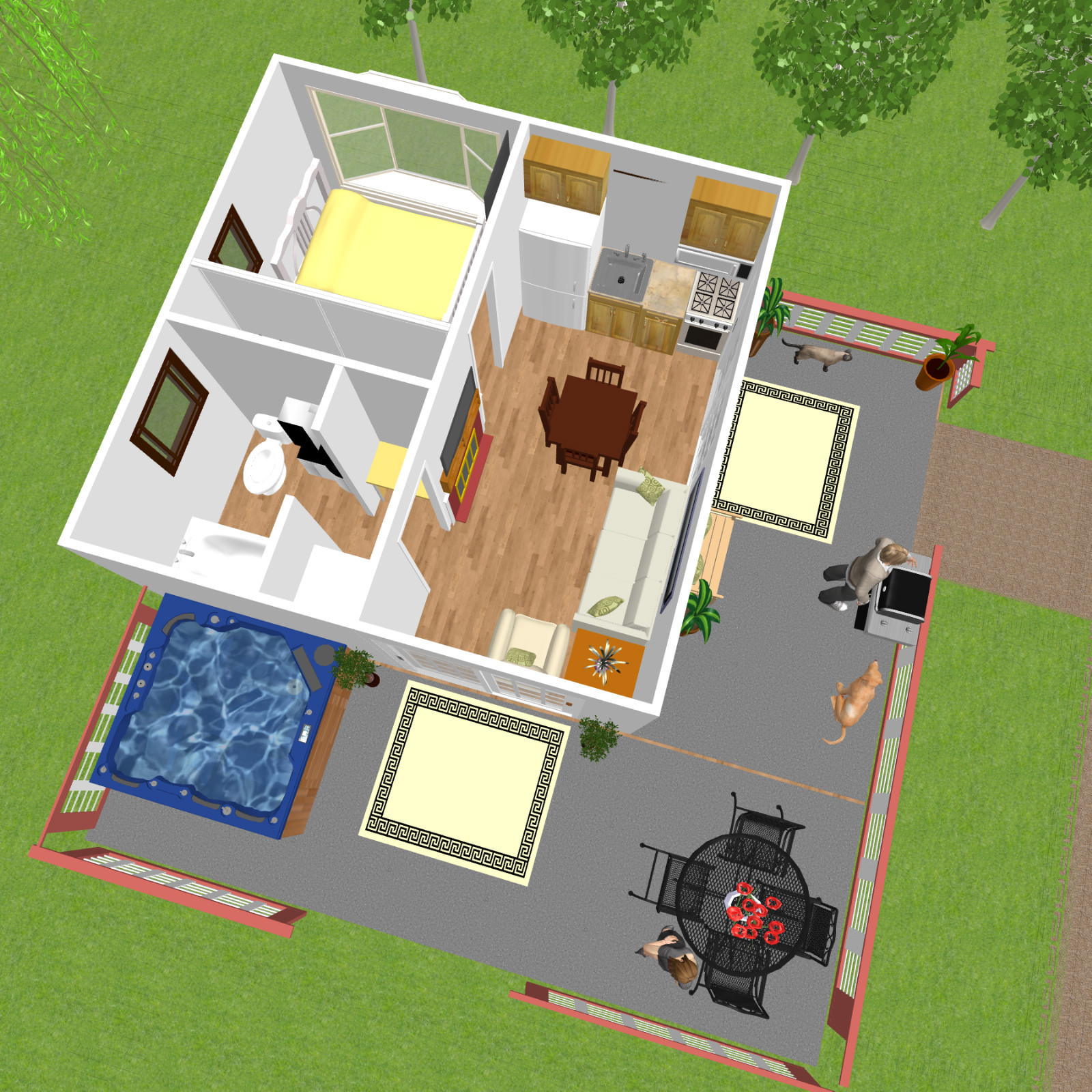 256sqft Unique Tiny House Building Plan*,.(16'x16') 12 pages gallery