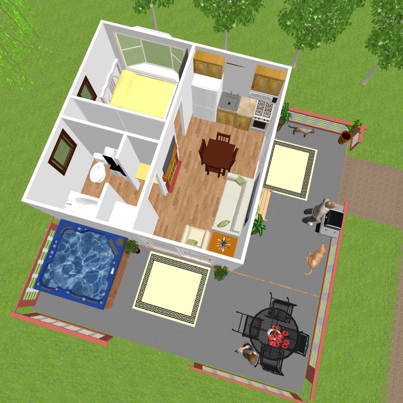 256sqft Unique Tiny House Building Plan*,.(16'x16') 12 pages gallery