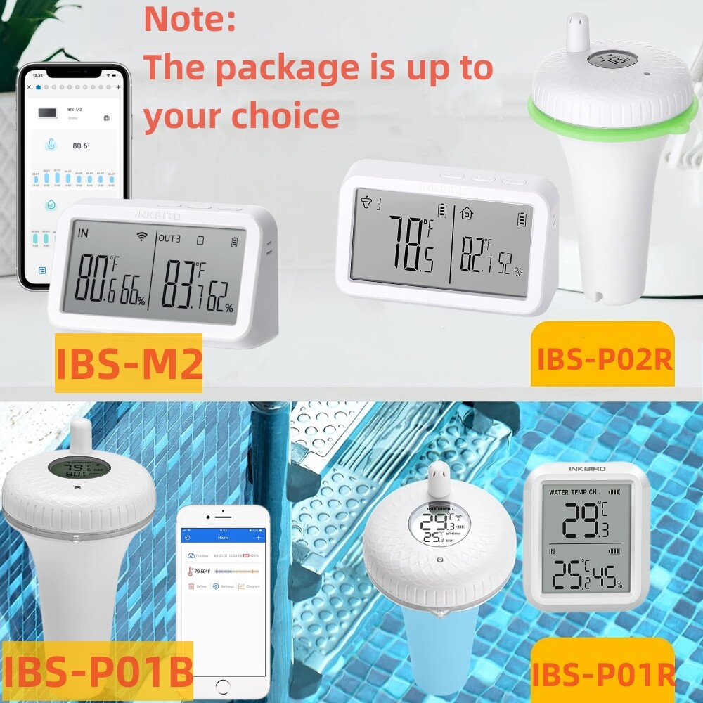 Digital Pool Spa Thermometer Swimming Pools Tester Bluetooth/Wireless/WiFi app gallery