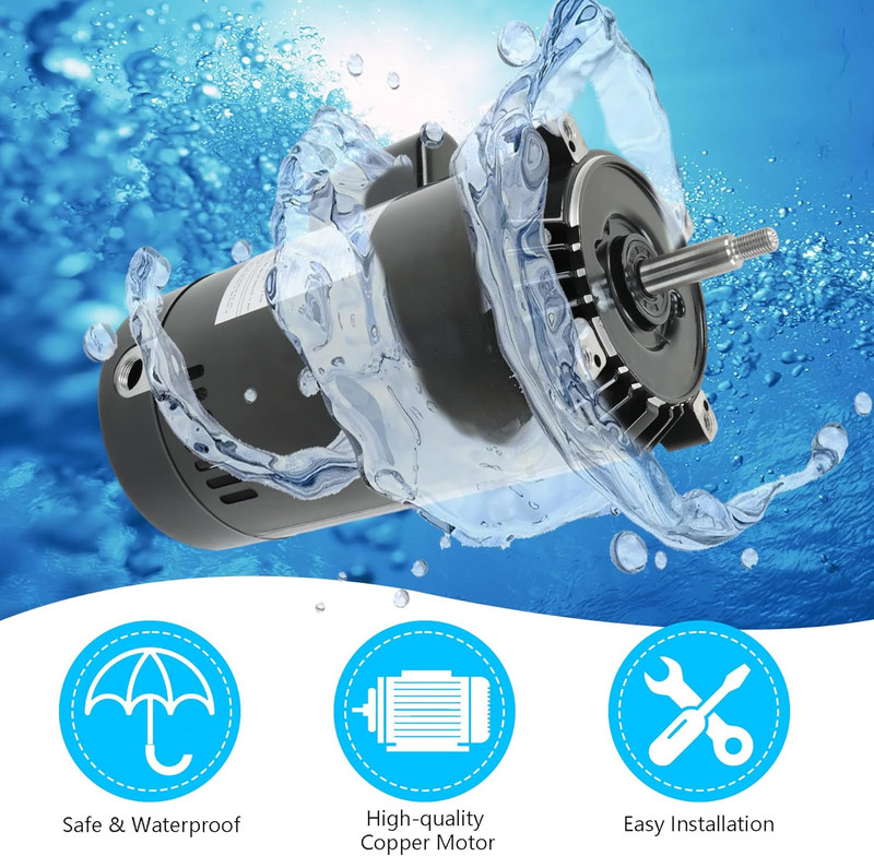 Pool Pump Motor and Seal Kit Replacement for A. O. Smith UST1102 SP2607X10 gallery
