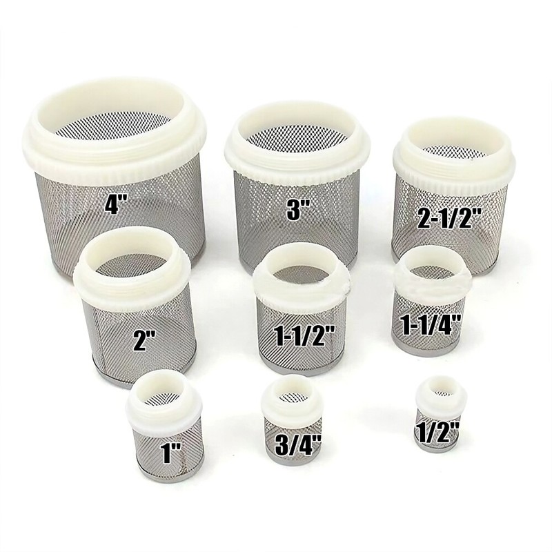 Strainer-Suction and Sump Filter, Stainless Steel Mesh Male Thread 1/2" to 4" gallery