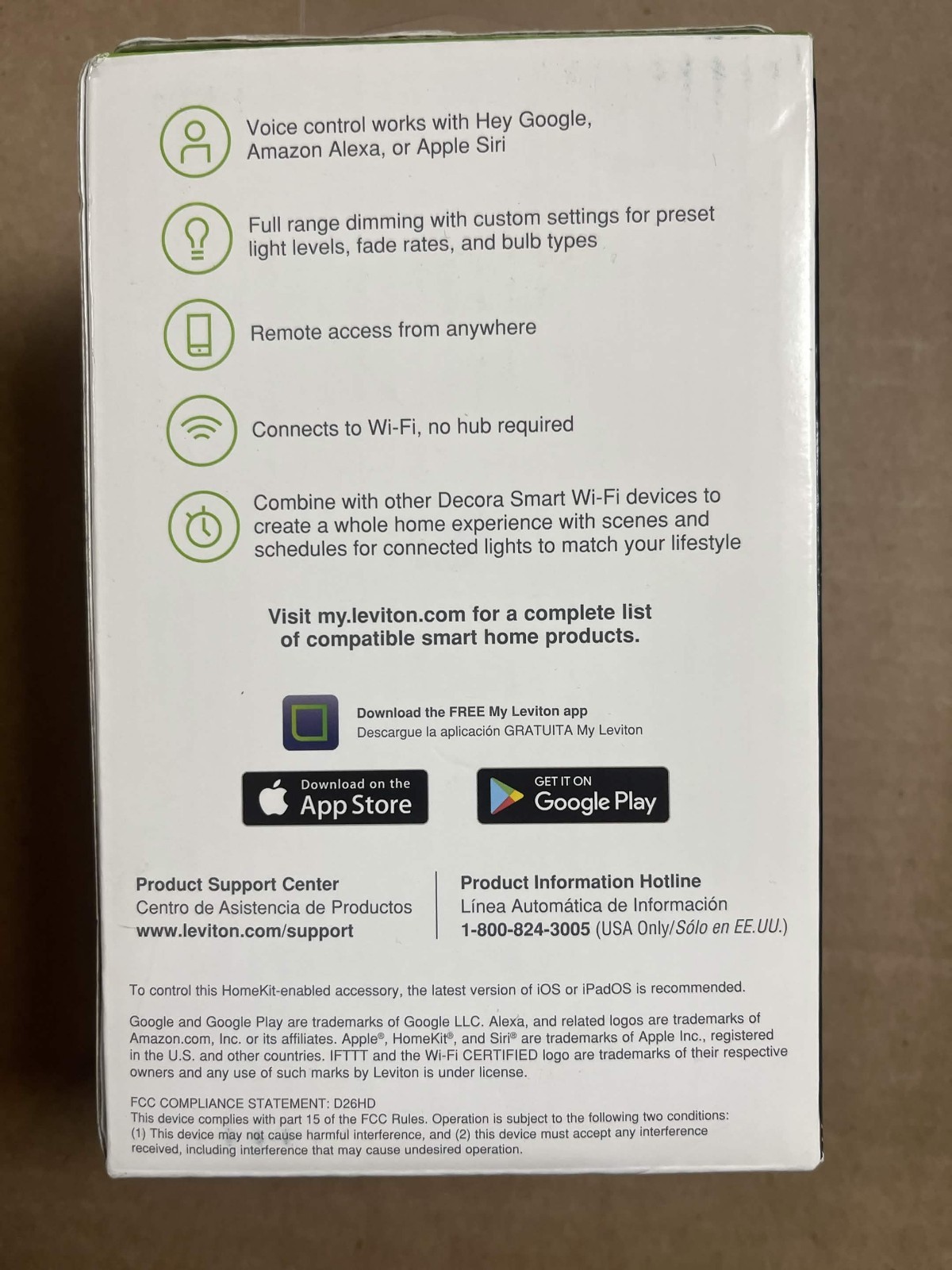 Leviton D215S-1RW Decora Smart Wi-Fi 2nd Gen Switch Alexa Apple Home White gallery