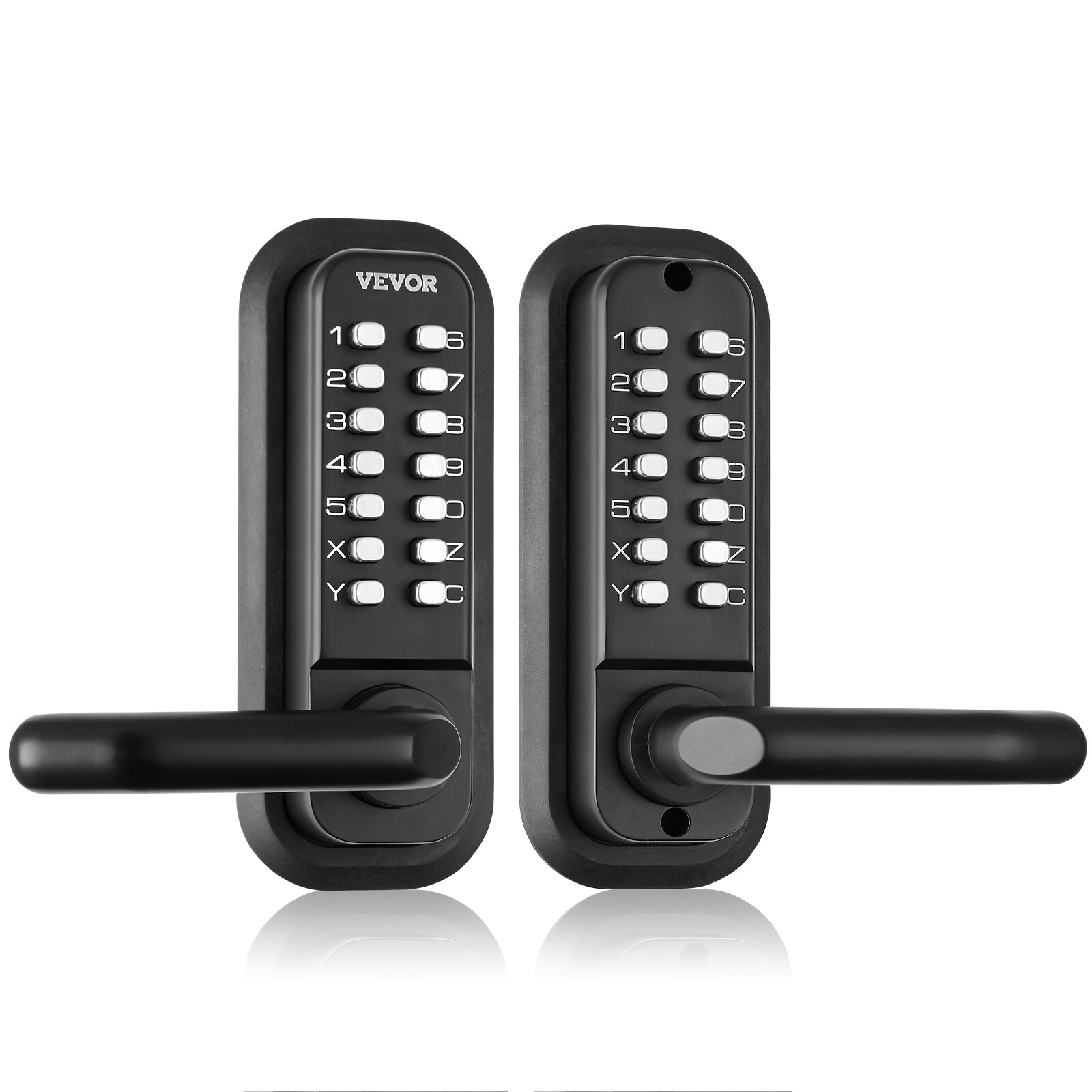VEVOR Mechanical Keyless Entry Door Lock 14 Digit Keypad Double-sided Embedded gallery