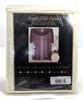 Ivory Crushed Voile Curtain Panel Set 52x84 + 36x144 Scarf Beatrice NIP gallery