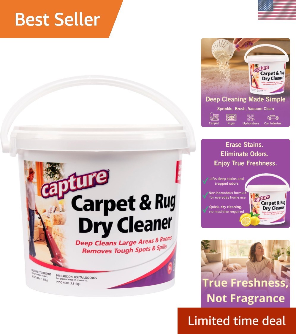 Effective 4lb Dry Cleaner Powder - Pet Safe Stain Remover & Odor Neutralizer gallery