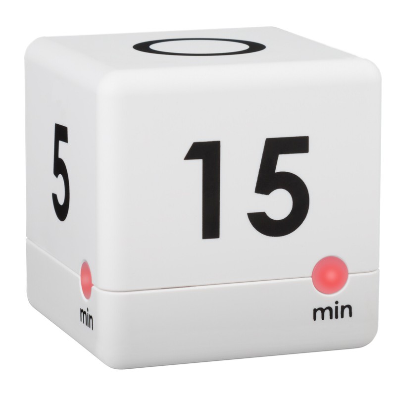 BBB82431 La Crosse Technology 5, 15, 30 or 60 Minutes Digital Cube Timer - White gallery