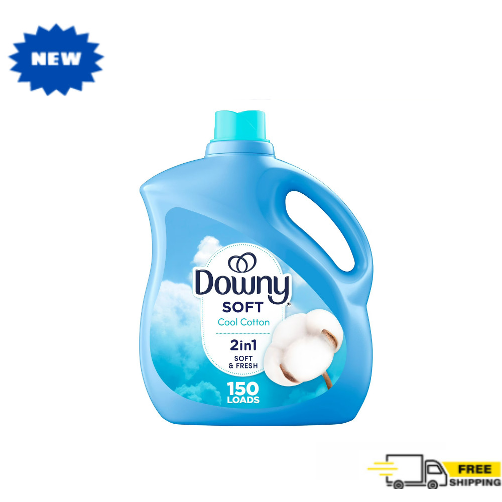 Downy Liquid Fabric Softener, Cool Cotton Scent, 111 fl oz, 150 Loads, Best New gallery