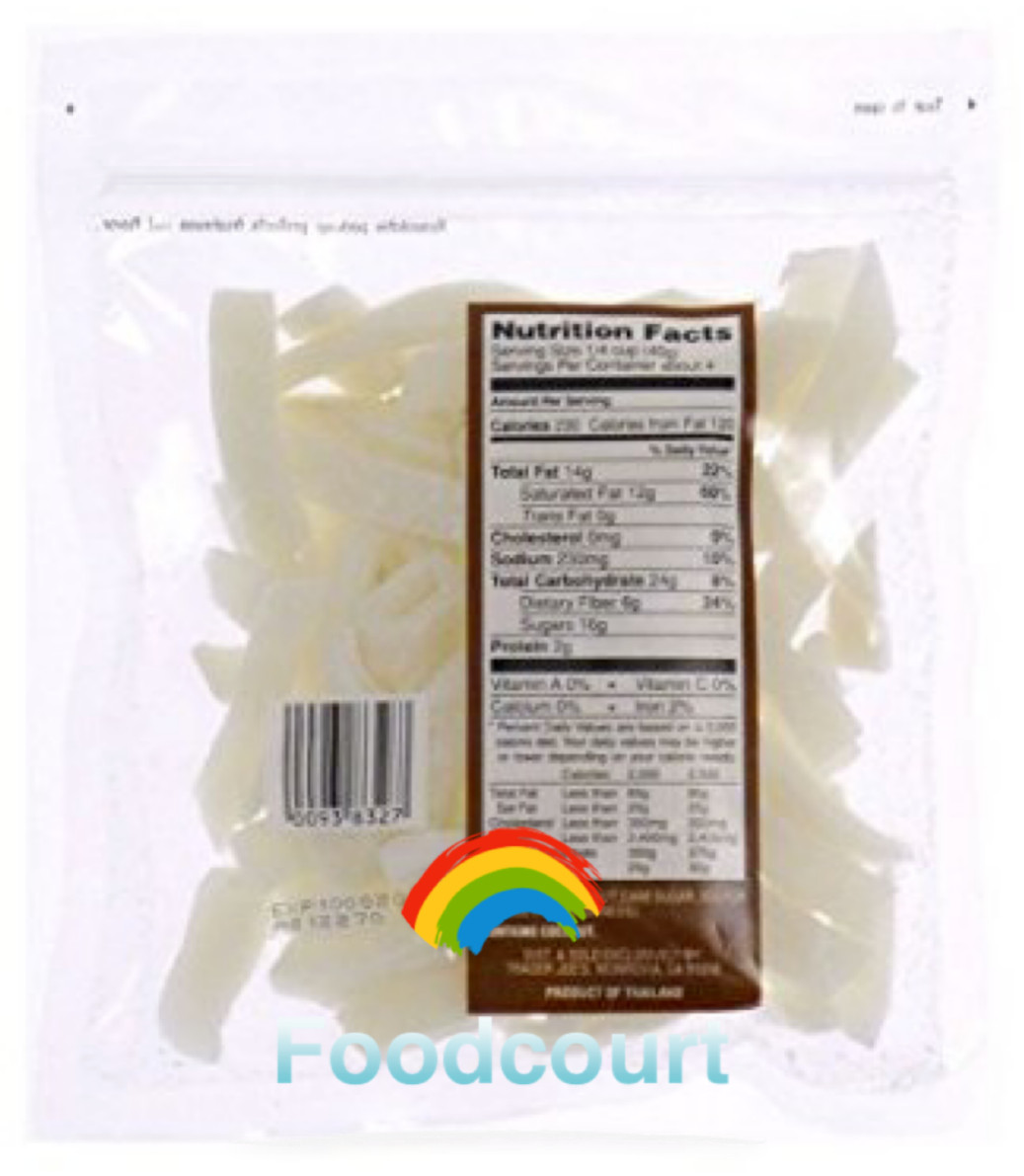 2 Packs Trader Joe's Dried Fruit Coconut Strips Lightly Sweetened 6 oz Each Pack gallery