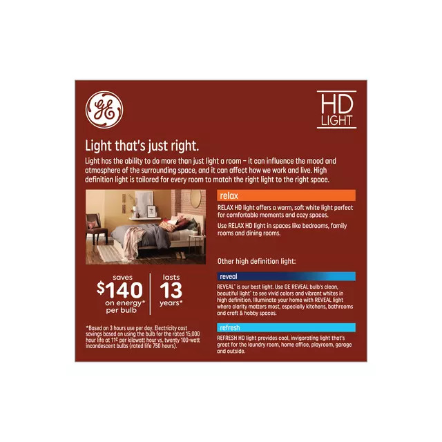Relax LED comfortable soft white light box of two, Gu24 base, 15W 100W replace gallery