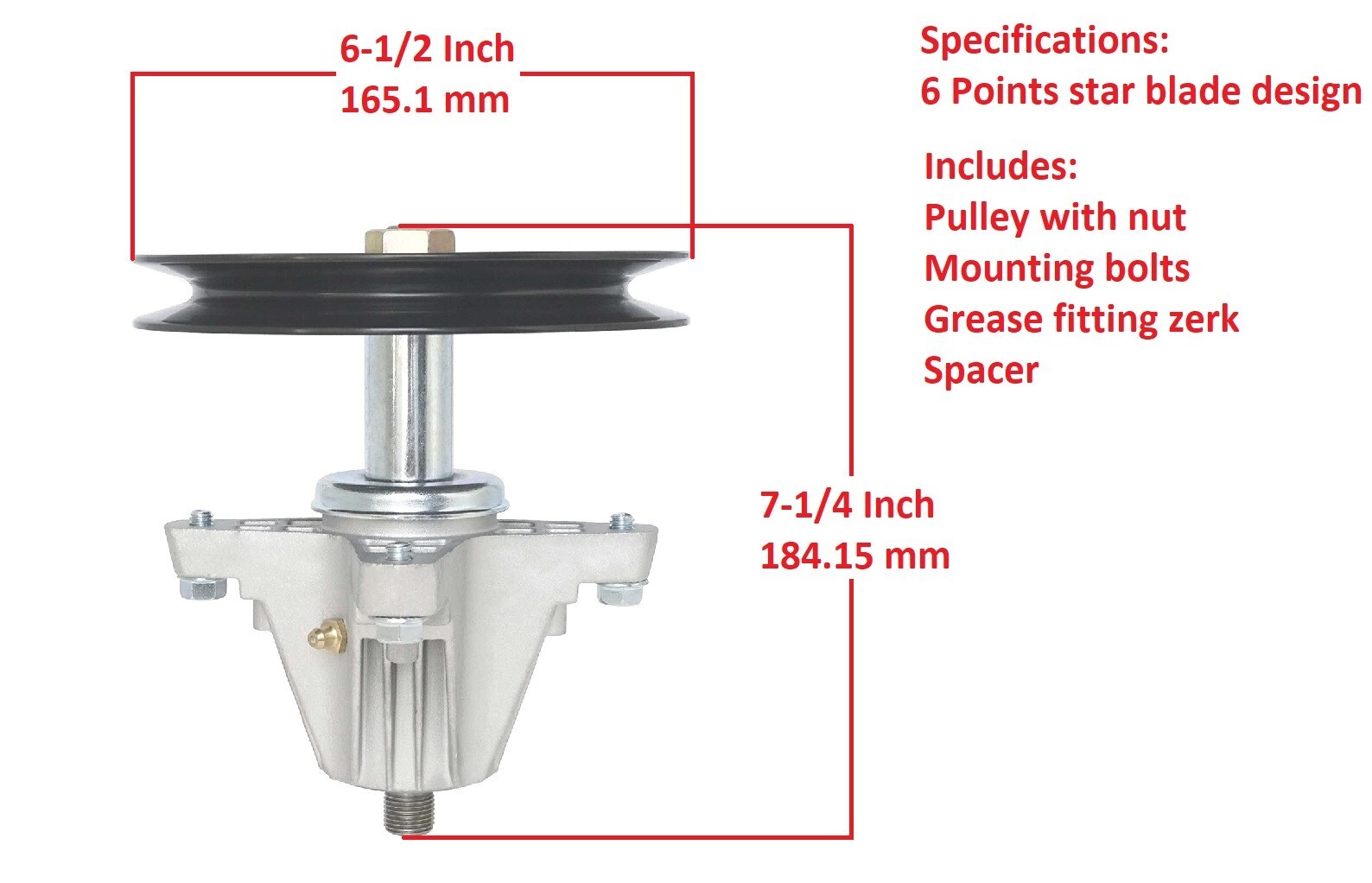 Spindle Assembly For Snapper SZ2046 SZ2246 771307 / 46" Deck Spindle gallery