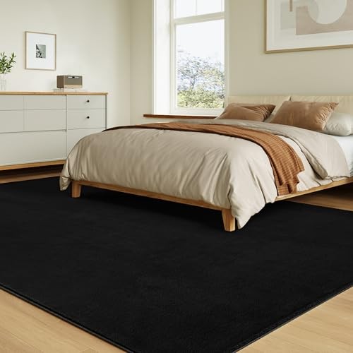 Solid Washable Area Rug - 3x5 Medium Pile Faux Cashmere Carpet for Living Room gallery