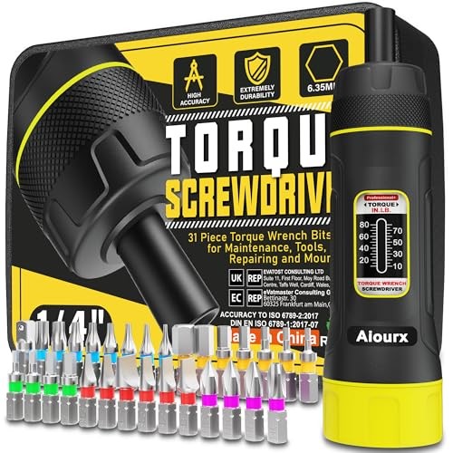 Torque Screwdriver Set, 10-80 Inch Pounds lbs, 31 Piece 10-80 in.-lb. Standard gallery