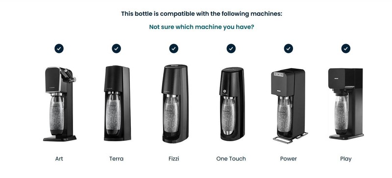 SodaStream Black 1L Slim Carbonating Bottles Twin Pack, Pack Of 2, gallery