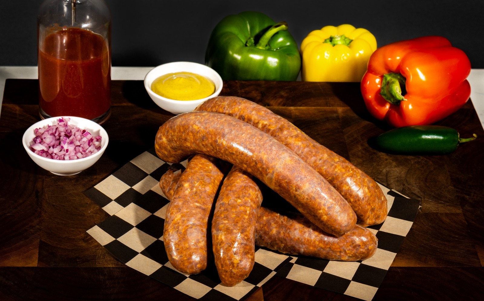 Handmade Picante Chorizo Style Sausage-8 in-8 oz-6 pack-3 pounds gallery