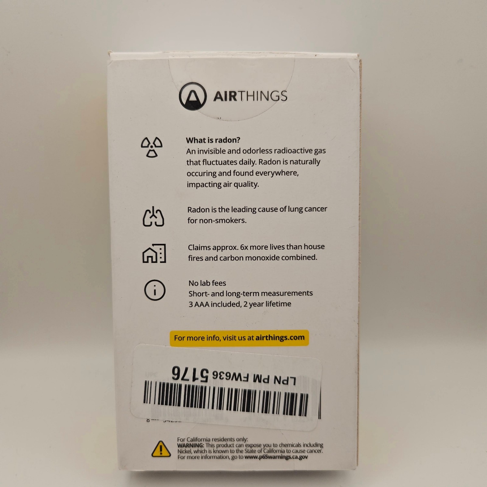 Airthings Corentium Home Radon Detector 223 Portable, Lightweight, Easy-to-Use, gallery