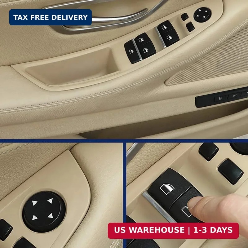 FEXON Beige Window Switch Armrest Panel, Inner Door Pull Handle Trim Cover Kits gallery