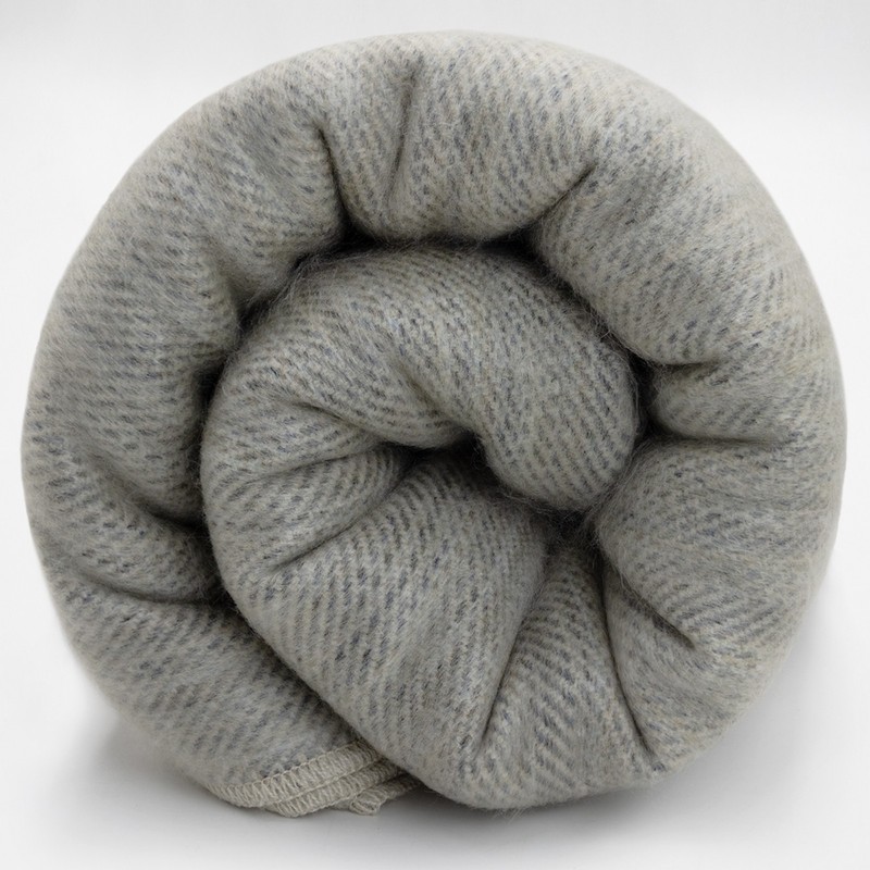 DOUBLE DENSITY ALPACA WOOL BLANKET THROW | QUEEN SIZE | SOFT&WARM – SILVER GRAY gallery
