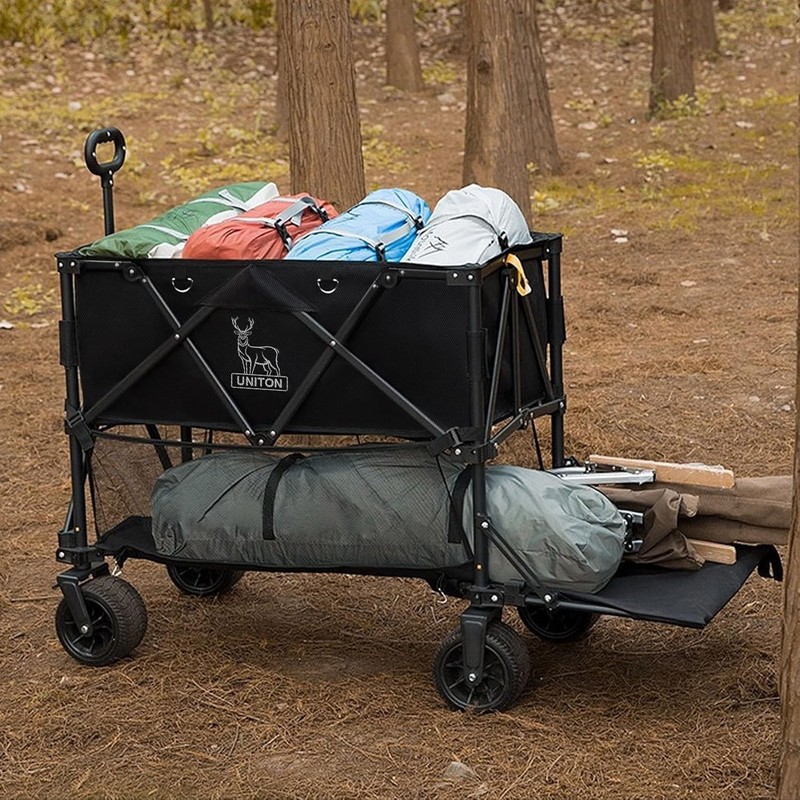 Double Decker Wagon 600Lb Capacity & 400L Collapsible Sports Wagon with Big Whee gallery