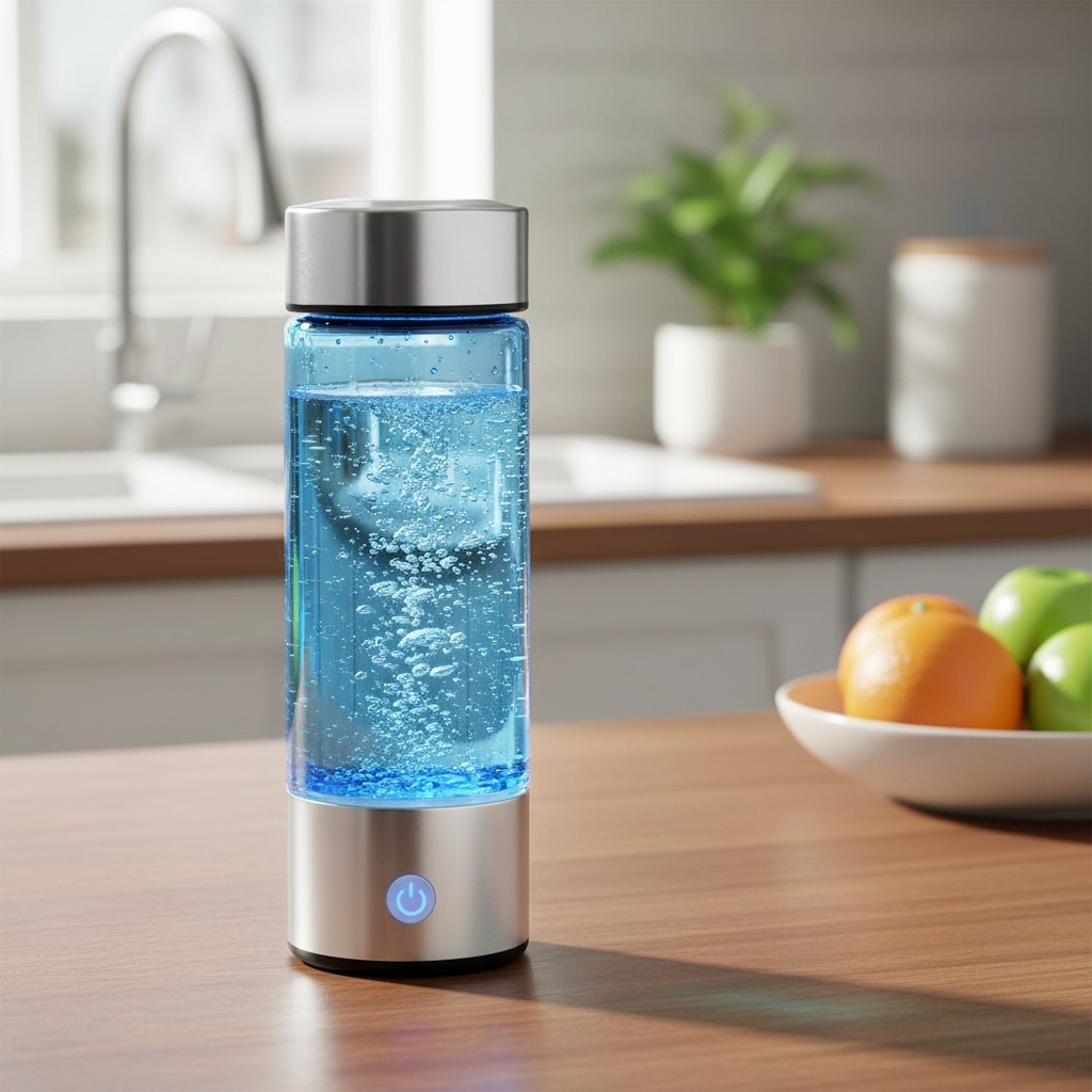 Hydrogen Rich Water Generator, Rechargeable Portable Glass Hydrogen Water Ion... gallery