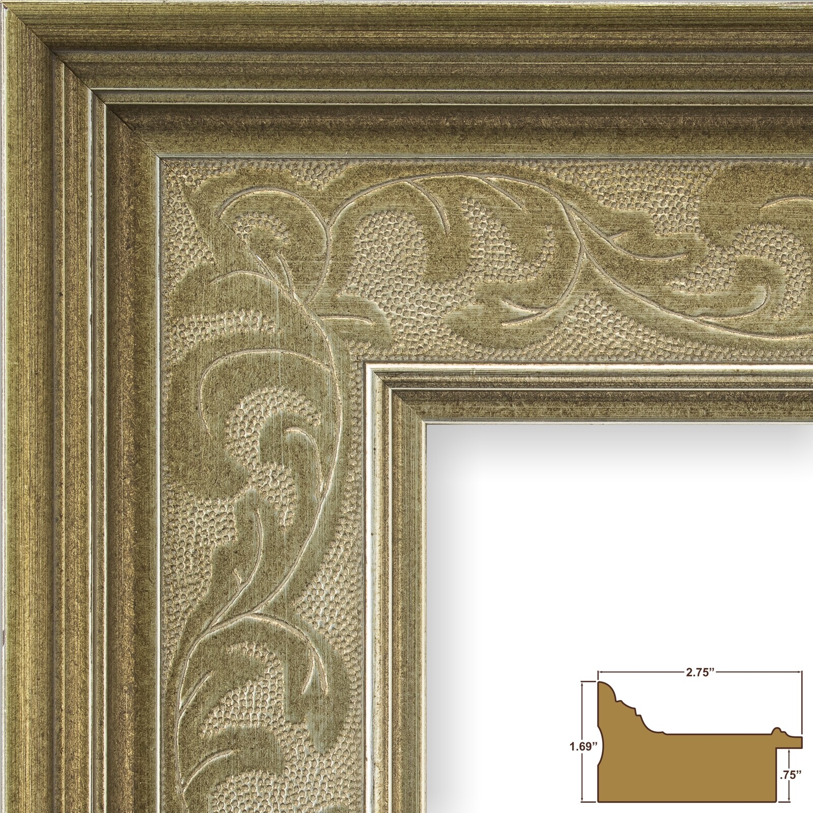 Craig Frames Marais II, 2.75 Inch Wide European Silver Picture Frame gallery