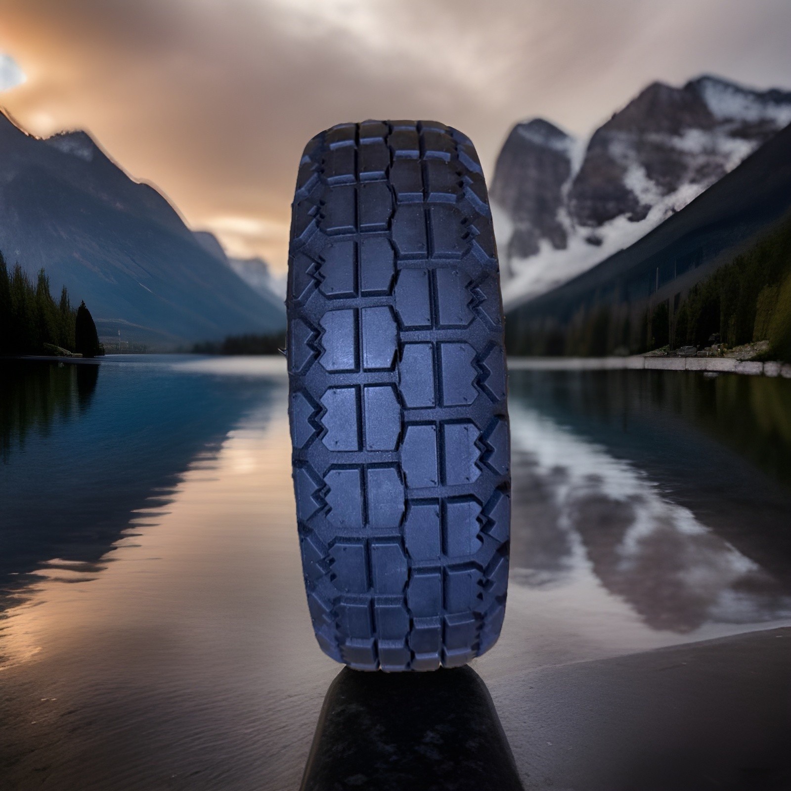 4.10/3.50-4 Replacement Tire and Inner Tube Set, 2 Pack, 10 Heavy Duty Tire a... gallery