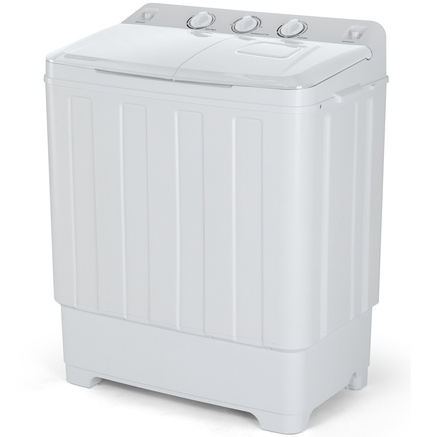 30lbs Washing Machine 19lbs Washer+11lbs Spinner Combo Twin-Tub w/ Drain Pump gallery