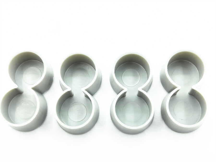 4Pcs Dual Double 1" Chair Table Leg Caps Cover For 50s Diner Kitchen Table Tip gallery